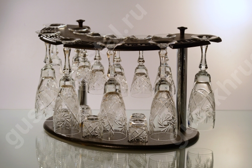 Мини Бар 18 предметов "Барокко" 170/60/35 мл, хрусталь